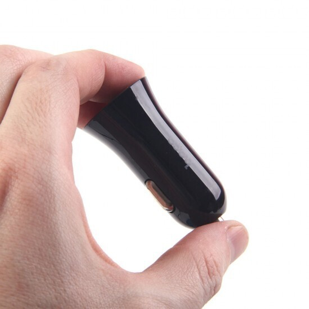 Автомобильный адаптер Hoco UC204 на 2 USB, 012144 Черный