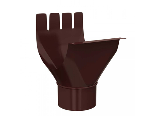 Воронка выпускная желоба 100х125мм RAL8017 Коричневый Стандарт