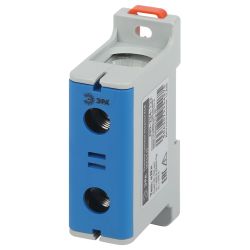 Клемма силовая вводная КСВ ЭРА NO-224-132 (KE63.2) 35-150 мм2 синяя N | Клеммы силовые вводные КСВ, КВМ