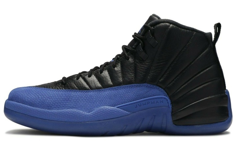 Jordan Air Jordan 12 Game Royal high-top retro basketball shoes men's black and Blue