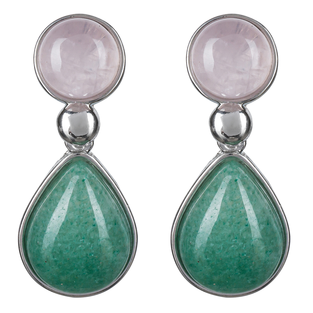 Серьги Possebon Q.Rose, Q.Verde A0738.7.17 S