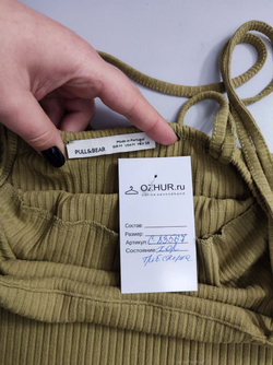 Топ-туника Pull & Bear фисташковый 46 размер