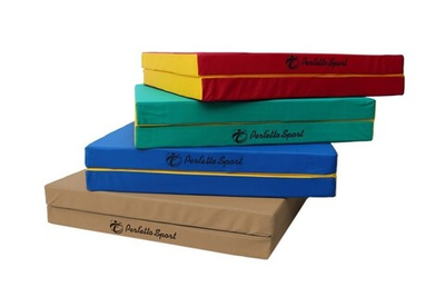 Мат Perfetto Sport № 8 складной 1 сложение 100 х 200 х 10см зелено-желтый