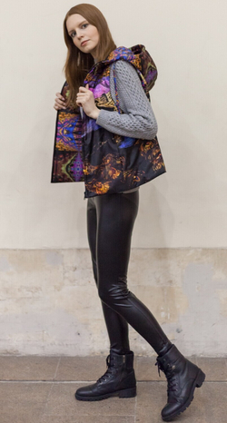 Двусторонний жилет "Богема", по мотивам живописи Михаила Врубеля