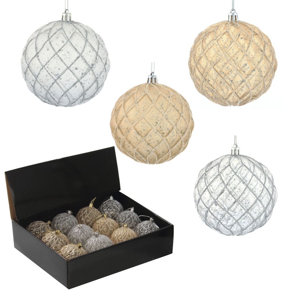 GAEM Набор из 12шт Украшение новогоднее Шар "Восточная сказка", D8 см, L35 W26 H9 см