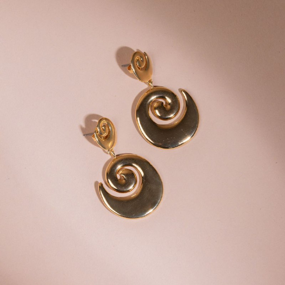 Серьги ORI TAO, Bagyo, тайфун, OT24.2-12-32024 (золотистый)