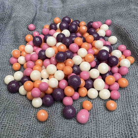 Шарики кранч Жемчуг персиковый, сиреневый, розовый, серебро 6-8мм  100 гр.