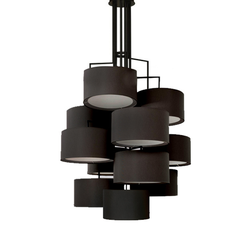 Потолочный дизайнерский светильник  Noon 12 by Zeitraum (черный)