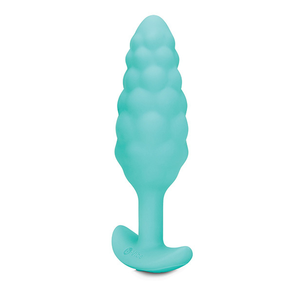 Мятный анальный текстурированный плаг с вибрацией b-Vibe Bump BV-020-MNT