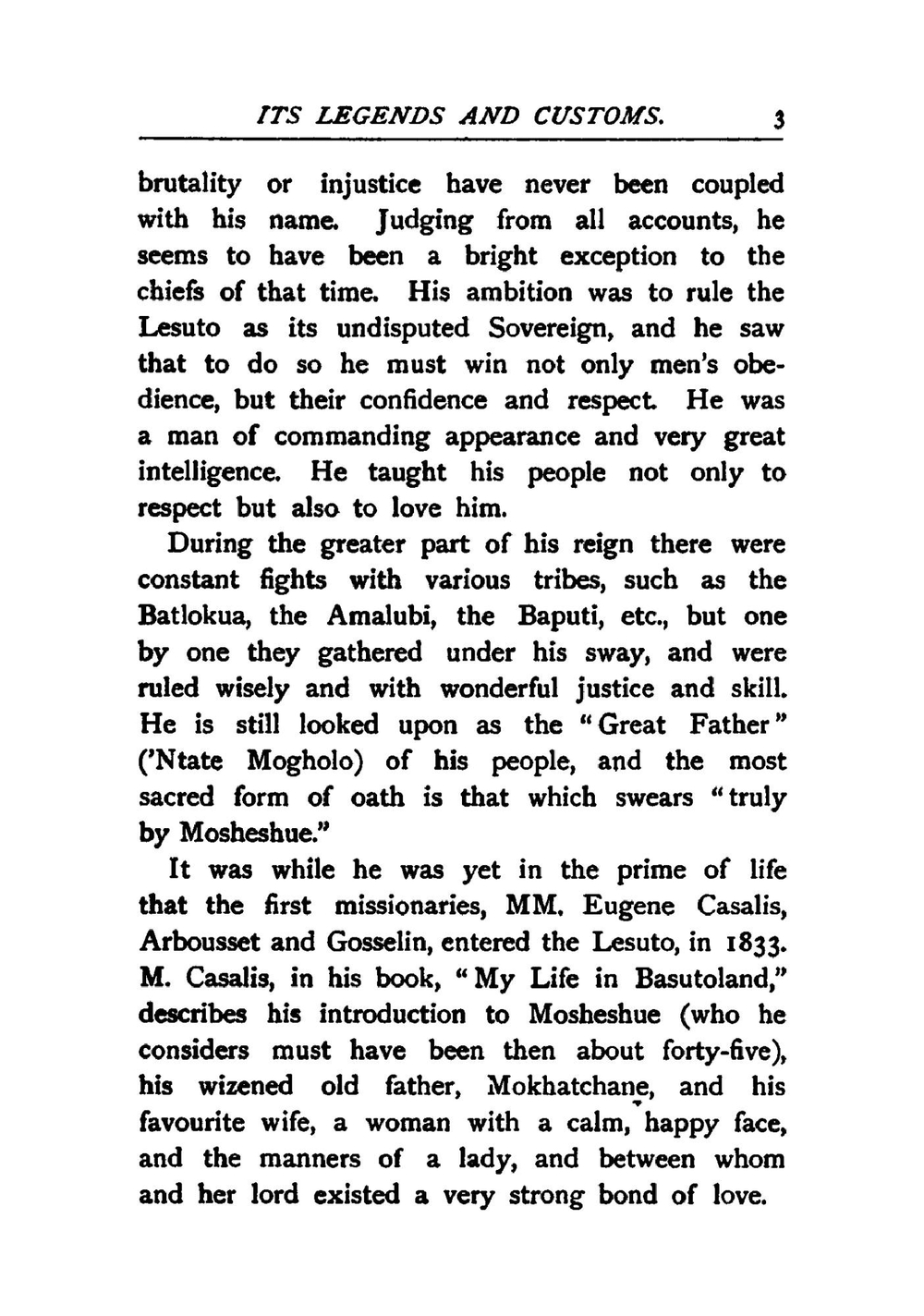 Basutoland: Its Legends and Customs | Minnie Martin