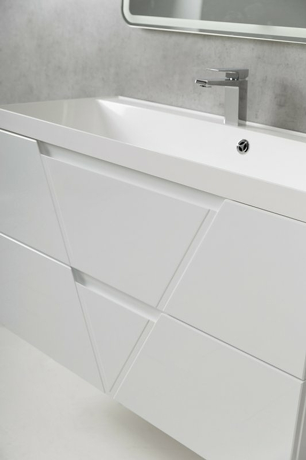 Тумба под раковину BelBagno Vittoria 90 VITTORIA-900-2C-SO-BO-P подвесная Bianco Opaco