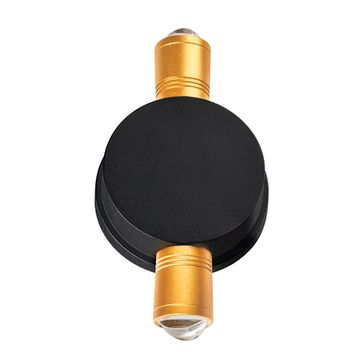 Уличный настенный светодиодный светильник 2W 4000К 380623 чёрный/золото Dito Lightstar