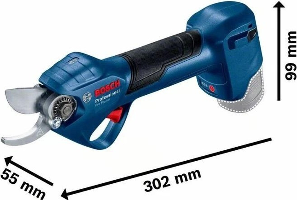Секатор аккумуляторный BOSCH Pro Pruner без АКБ и ЗУ 06019K1020