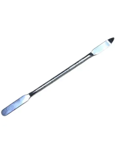 Шпатель косметический/лопатка металлическая двухсторонняя