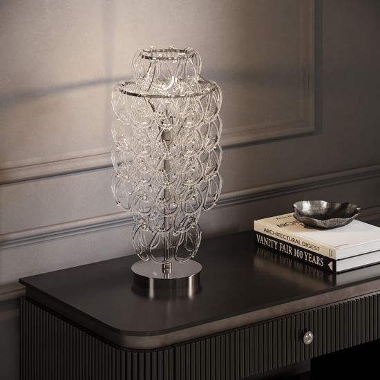 1_380 /настольный светильник / никель