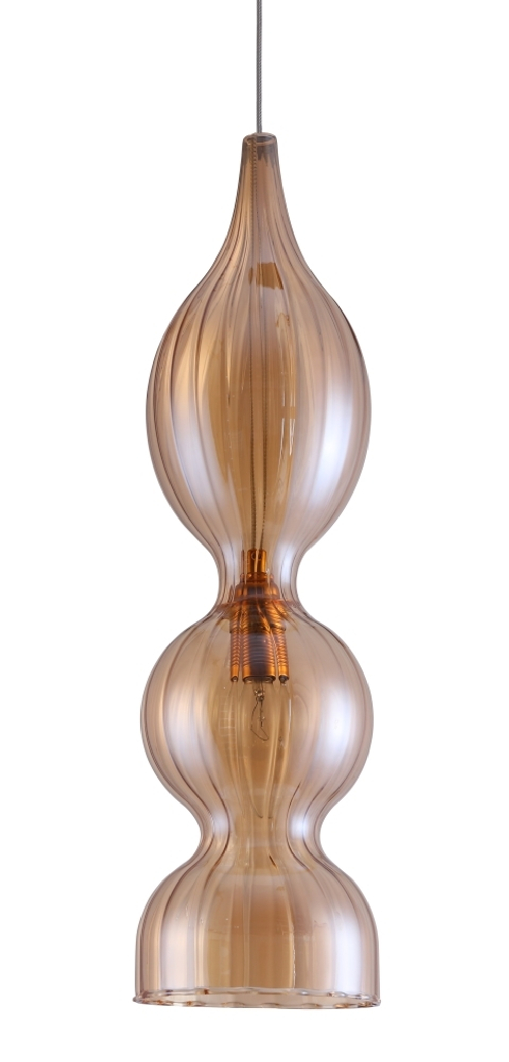 Светильник подвесной Crystal Lux IRIS SP1 B AMBER