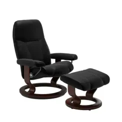 Stressless Consul M Classic Batick Black Mahogany