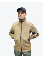 Флисовая кофта 7.26 без капюшона, Песок