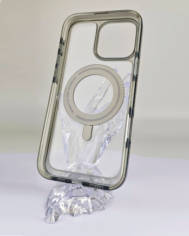 Чехол Anker MagGo Magnetic Case with Stand для Apple IPhone 16 Pro Серый (Titanium)