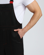 Костюм Нейч-2 СОП с капюшоном К. (тк.Смесовая,210) п/к, черный/красный