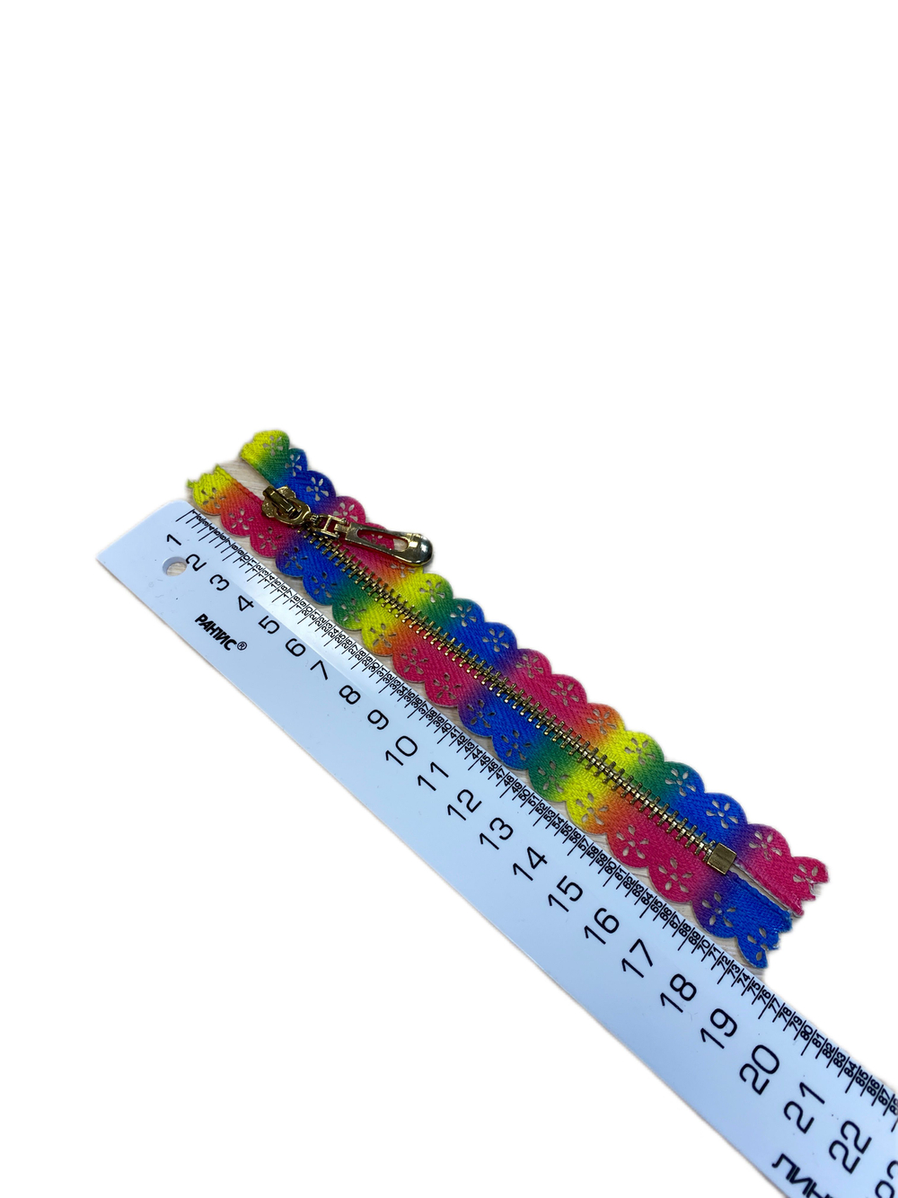 Застежка-молния декоративная металл №5 16см