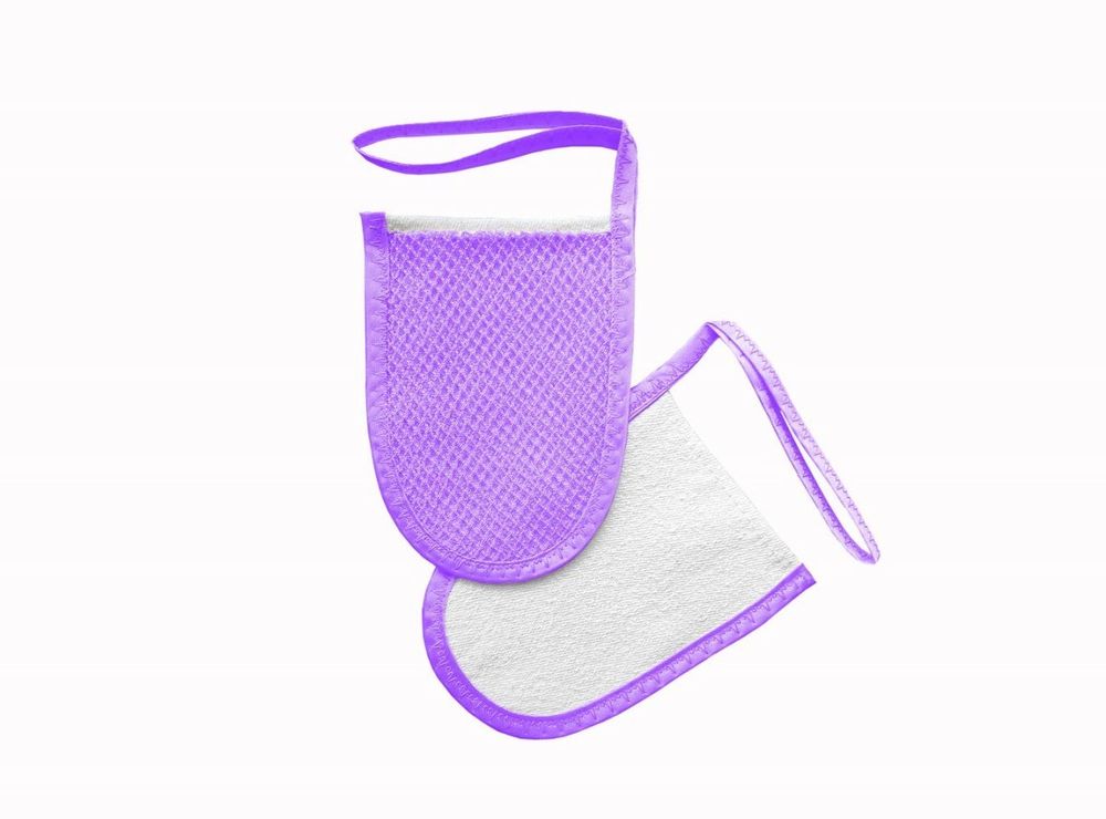 Мини-варежка для лица и декольте Лаванда (Шелковица)