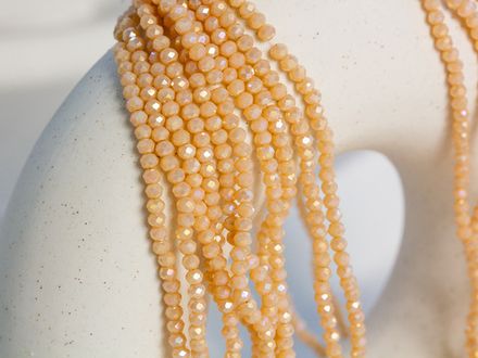 Нить бусин для украшений 3мм (ювелирное стекло)