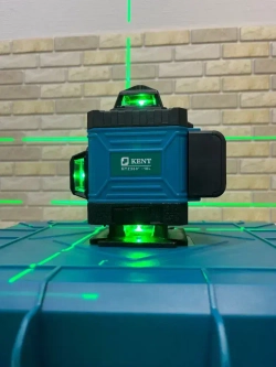 Лазерный уровень нивелир 4D 16 линий зеленый луч 360 с подставкой, KENT MTZ360-16L