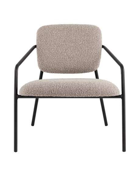 Лаунж-кресло Rooney, серое букле