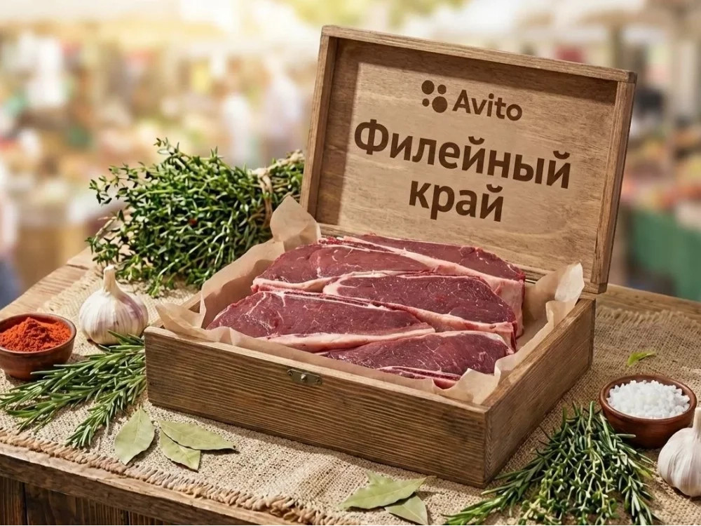 Филейный край говядины на кости охлаждённый