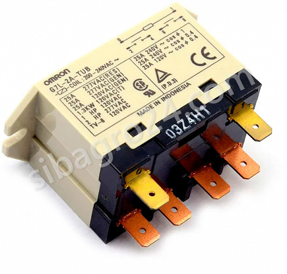 Реле Omron G7L-2A-TUB AC200/240 (аналог FINDER 66.82.8.230.0300)