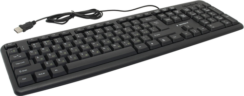 Клавиатура Gembird KB-8320U-Ru_Lat-BL  Black <USB>  104КЛ