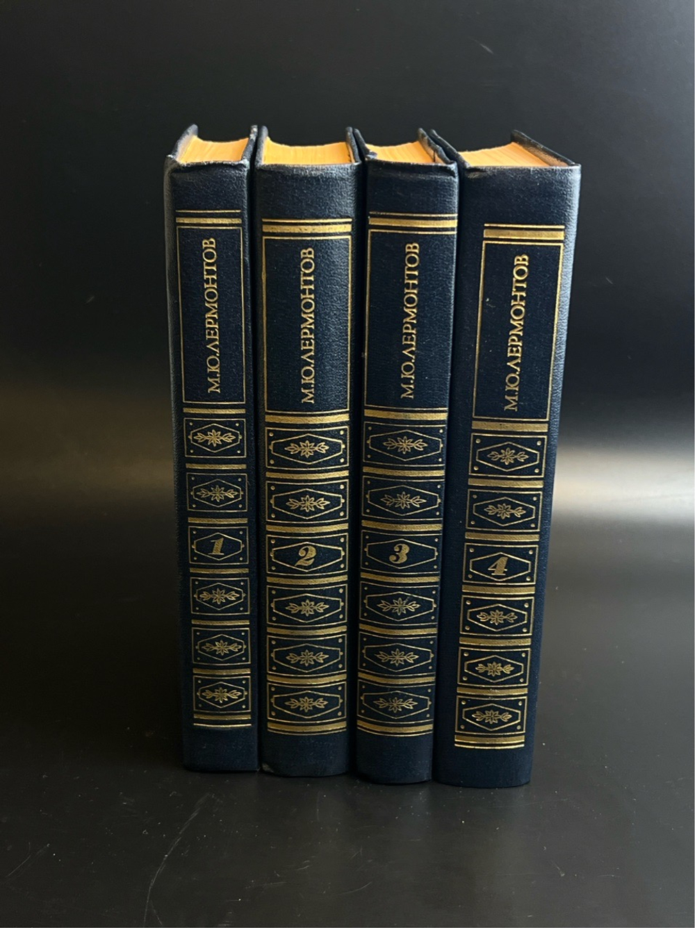 4 книги Лермонтов М.Ю. Собрание сочинений в четырех томах. Издательство Москва "Художественная литература". 1983 год СССР