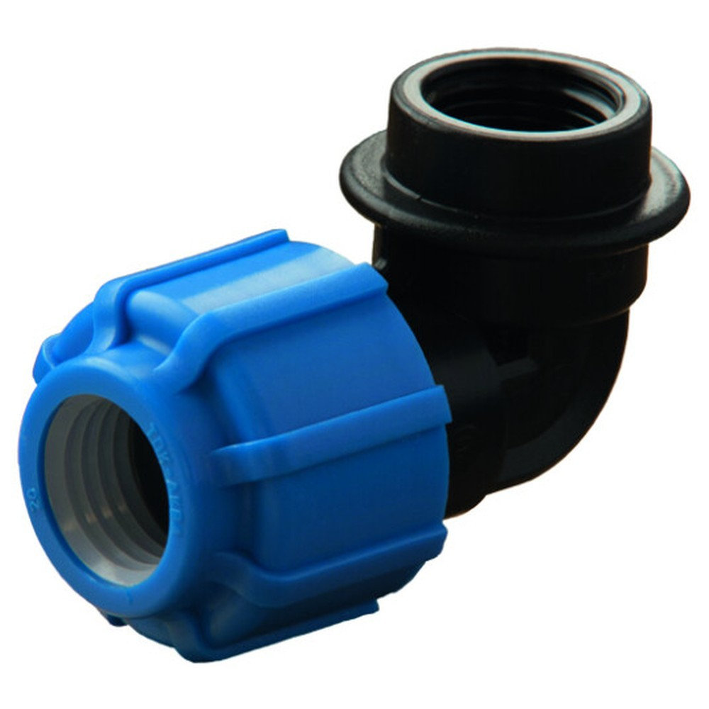 Отвод ПНД компрессионный ВР 20*1/2" внутренняя резьба (РФ, уп.160 шт)