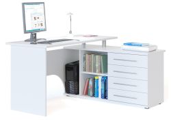Компьютерный стол КСТ-109 правый белый