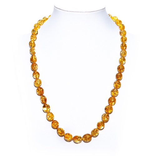 Бусы из янтаря натурального, длина 65 см, янтарь от 8 до 12 мм. Бусы из натуральных камней ручной работы из Калининграда