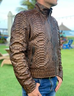 Куртка из кожи питона JT-60