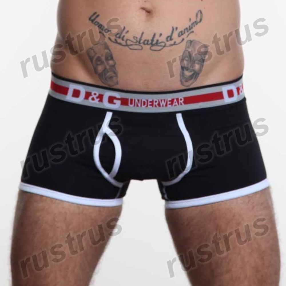 Мужские трусы хипсы черные Dolce&amp;Gabbana