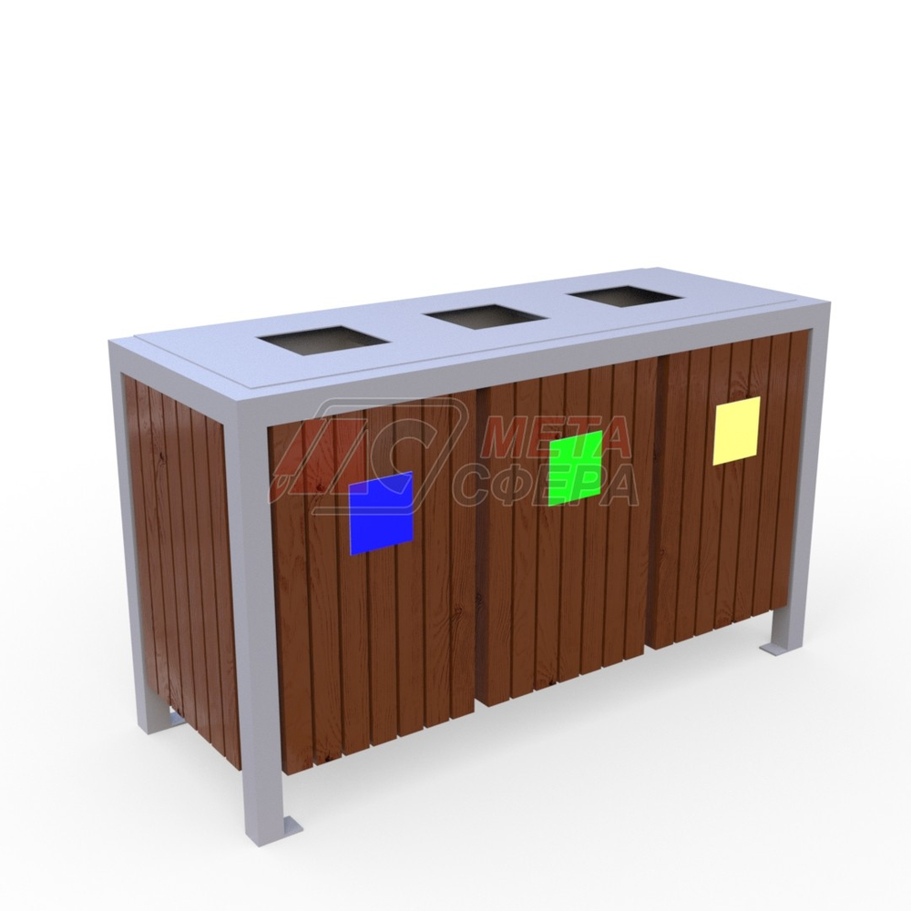 Урна Варшава для раздельного сбора мусора