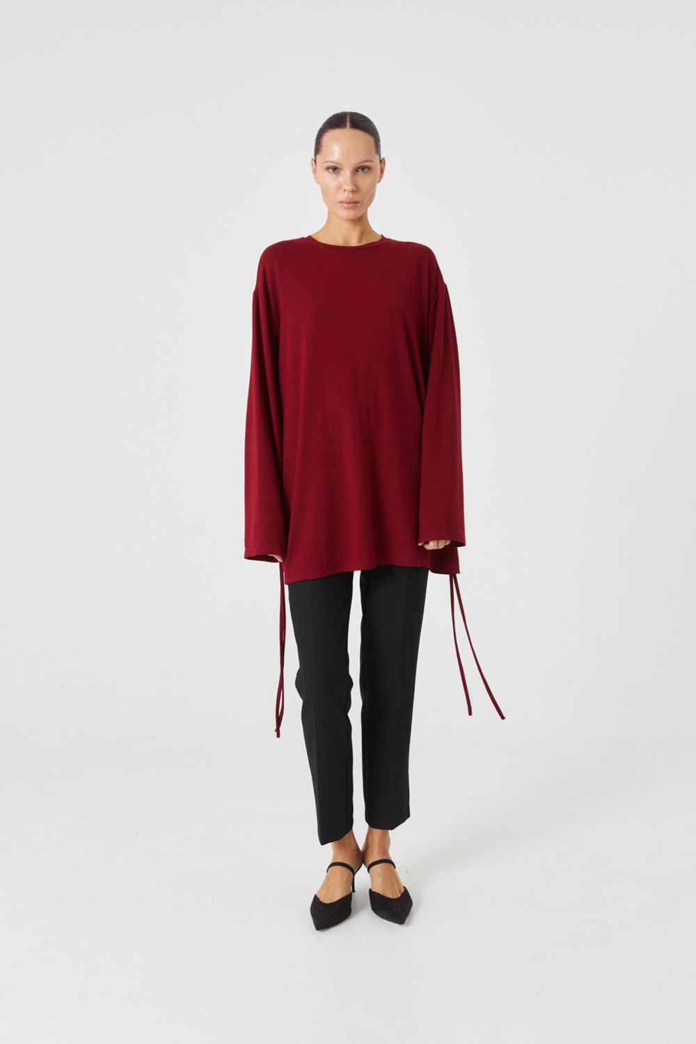 Лонгслив с завязками