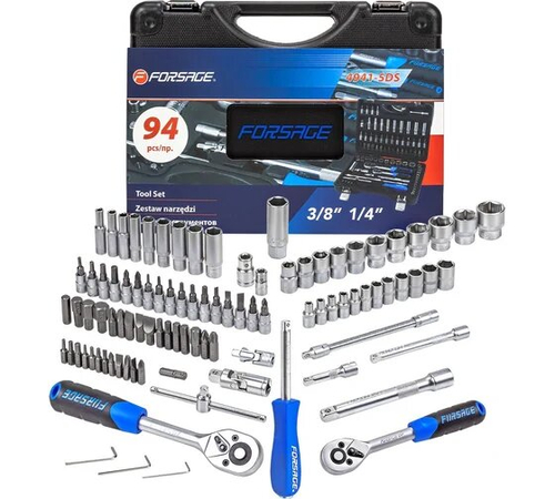 Набор инструмента FORSAGE 94 пр. 1/4"3/8"(4-22мм) (52665)