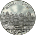 France, Les Médailles des Nations du Monde Belgium Medal, 1976