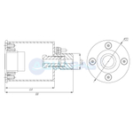 АД.02.0М Адаптер под сенсорную пьезокнопку (мини) плитка