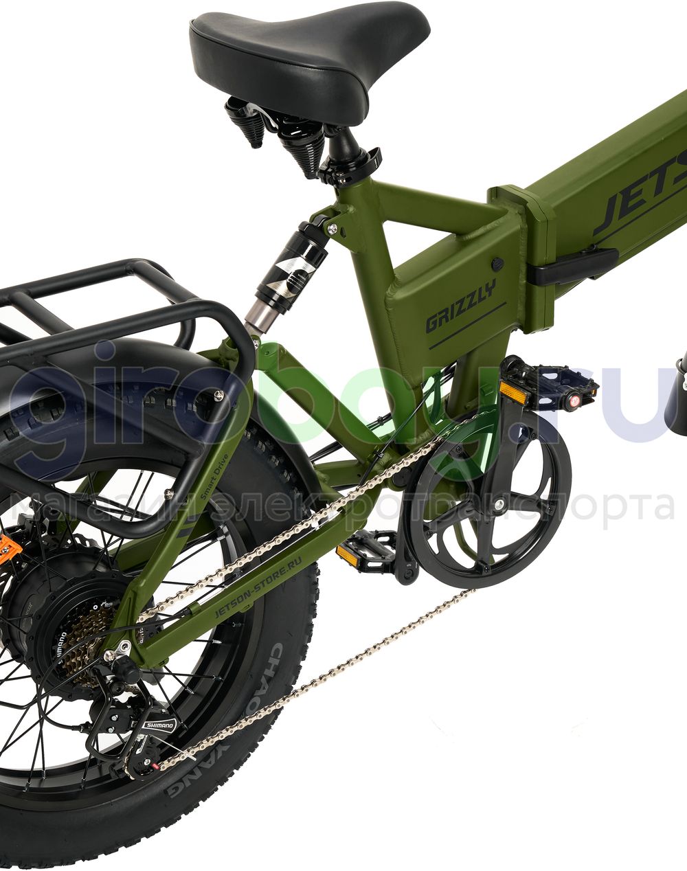 Электровелосипед Jetson GRIZZLY 1200w (48v15ah) - Зелёный фото №18