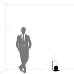 803910 Настольная лампа GLOBO LED 6W 300LM ЧЕРНЫЙ/БЕЛЫЙ 3000K