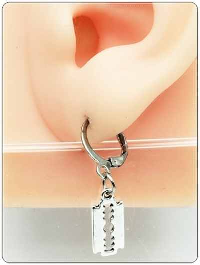 Серьги кольца "Лезвие"