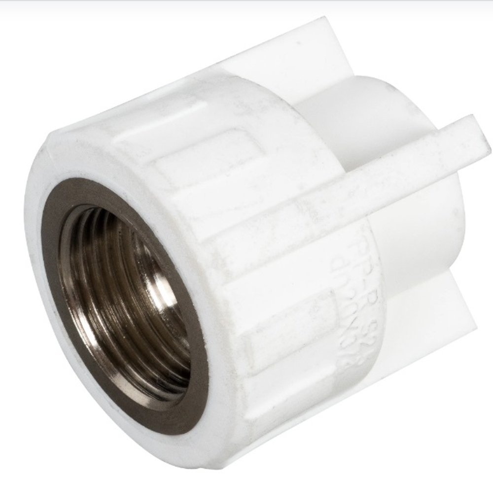 Муфта полипропиленовая комбинированная внутренняя резьба PN25 d20х3/4"