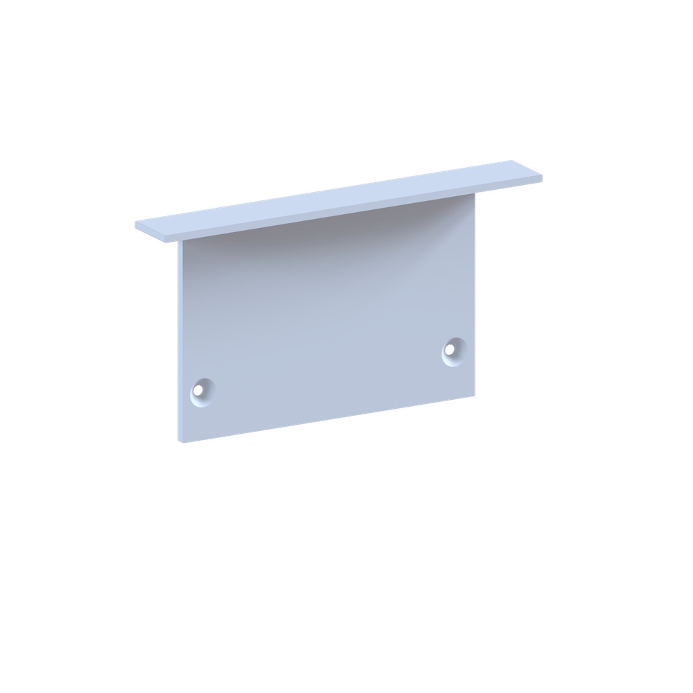 Боковая заглушка для профиля DN18529 Цвет: Белый матовый RAL9003, Серия:DN8ALE