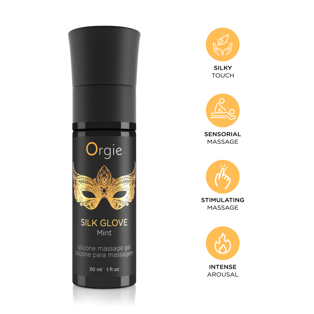 Силиконовый массажный гель и жемчужное ожерелье Orgie PEARLS LUST MASSAGE