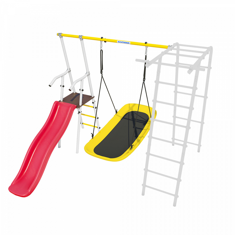 Дополнительный комплект с горкой к дачному комплексу ROMANA *только для высоты балки качелей 2050 мм.